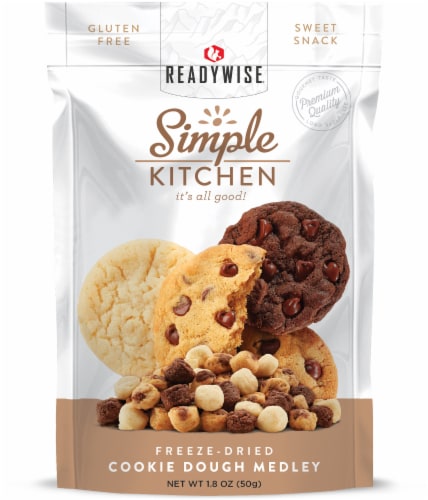 ReadyWise Simple Kitchen Freeze Dried Cookie Dough Medley Perspective: front