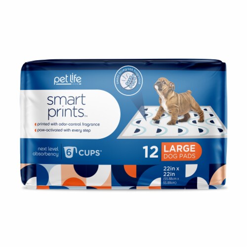 Pet Life Smart Prints™ Large Dog Pads Perspective: front