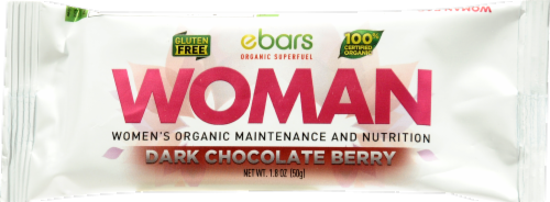 Ebar Dark Chocolate Berry Nutrition Bars Perspective: front