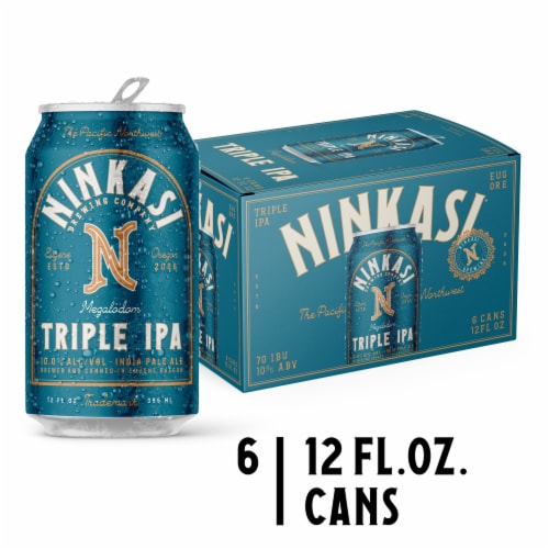 Ninkasi® Brewing Company Triple IPA Craft Beer 6 cans / 12 fl oz Perspective: front