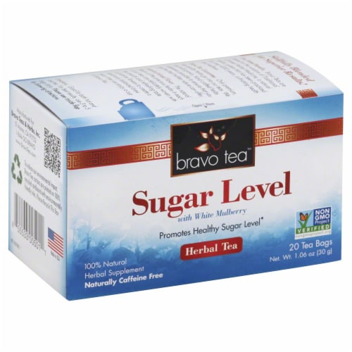 Bravo Tea Sugar Level Herbal Tea Perspective: front