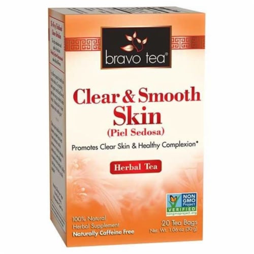 Bravo Teas and Herbs - Tea - Clear and Smooth Skin - 20 Bag Perspective: front