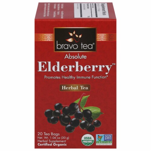 Bravo Teas&herbs - Tea Elderberry - 20 Bag Perspective: front