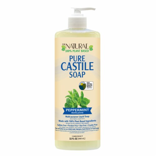 Dr. Natural Peppermint Castile Soap Perspective: front