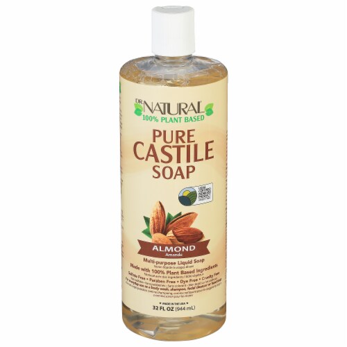 Dr. Natural Almond Castile Soap 32 Fl Oz Perspective: front