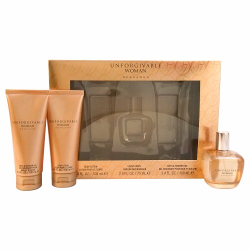 Sean John Unforgivable Woman 2.5oz Scent Spray 3.4oz Bath