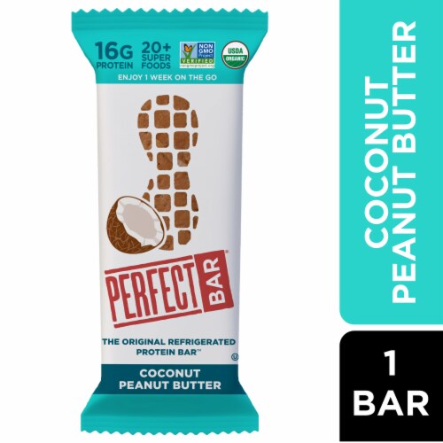Perfect Bar Refrigerated Coconut Peanut Butter Protein Bar Perspective: front