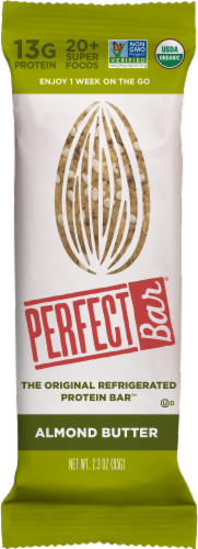 Perfect Bar® The Original Refrigerated Almond Butter Protein Bar™ Perspective: front