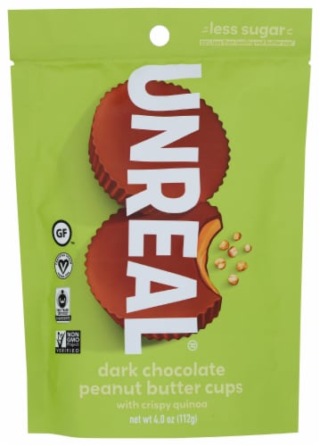 Unreal® Crispy Dark Chocolate Peanut Butter Cups, 4 oz - Pay Less