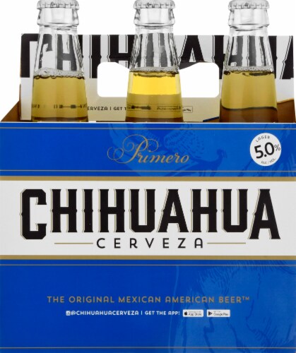 Chihuahua Cerveza Primero Lager Perspective: front