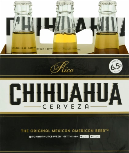 Chihuahua Cerveza Rico Lager Perspective: front