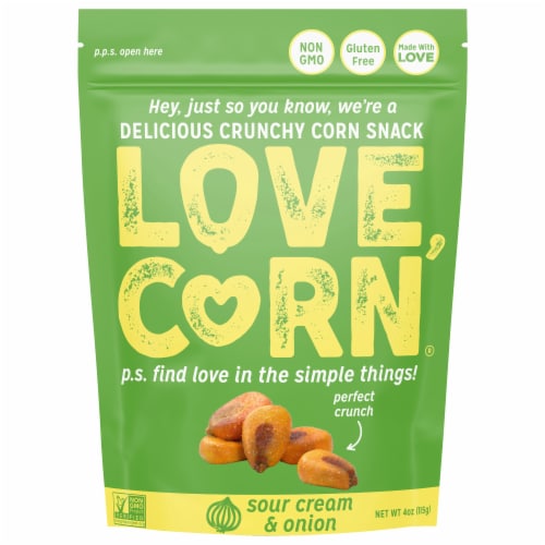 LOVE CORN® Sour Cream & Onion Corn Perspective: front