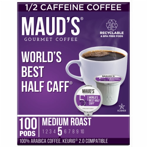 Maud s Half Caff Medium Roast Coffee Pods 100 ct Fred Meyer