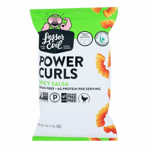 Lesser Evil - Power Curls Spicy Salsa Perspective: front