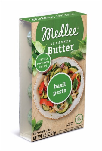 Medlee® Seasoned Butter Basil Pesto Perspective: front