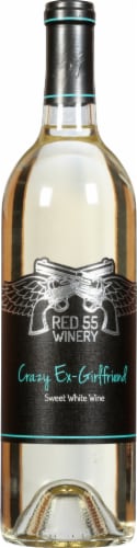 Red 55 Winery Crazy Ex-Girlfriend Sweet California White Wine Perspective: front