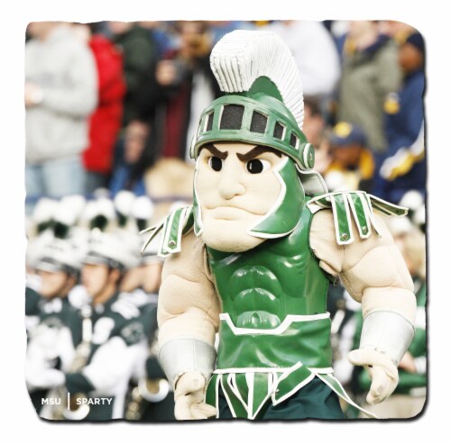 Dillons Food Stores Second Story Interiors Msu Sparty Porcelain Coaster 4 X 4 In