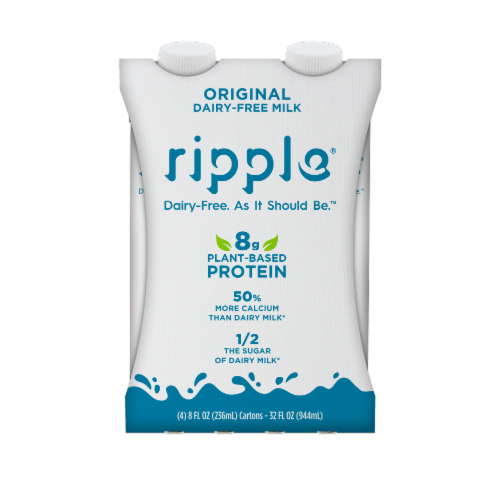 Ripple® Dairy-Free Original Milk Perspective: front