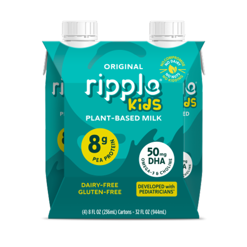 Ripple® Kids Original Plant-Based Milk Perspective: front