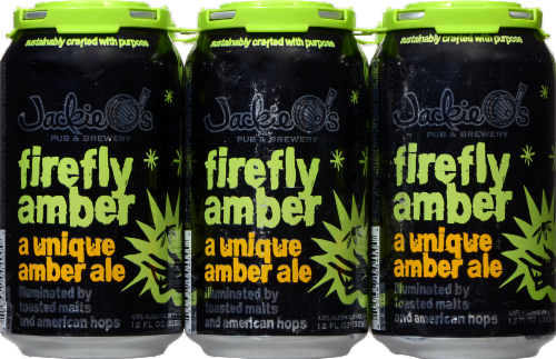 Jackie O's Pub & Brewery Firefly Amber Perspective: front