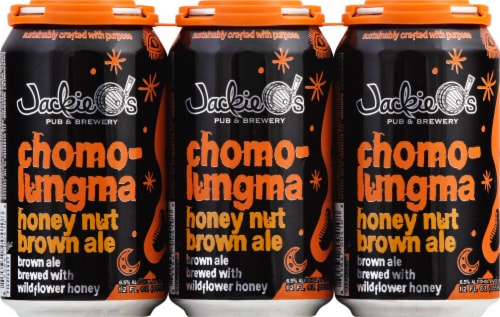 Jackie O's Pub & Brewery Chomo-lungma Honey Nut Brown Ale Perspective: front
