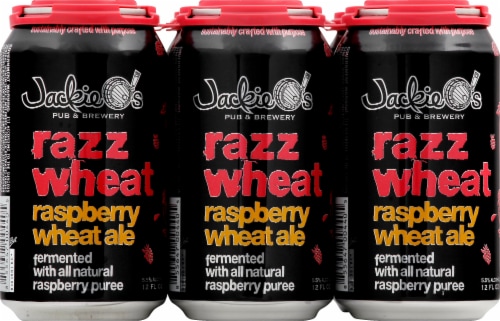 Jackie O's Razz Wheat Raspberry Wheat Ale Perspective: front