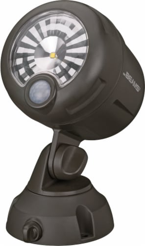 Mr. Beams Wireless Outdoor Motion Sensor Spotlight Brown 1 ct