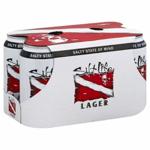 Salt Life Salty State of Mind Lager Craft Beer Perspective: front