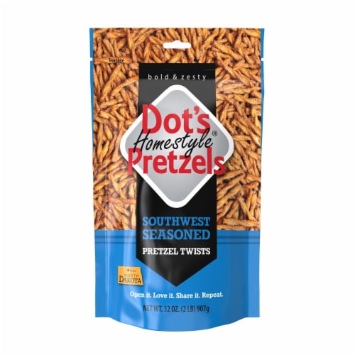 Dot's Homestyle Pretzels Southwest Seasoned Pretzel Twists Perspective: front