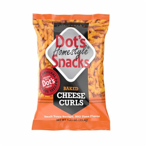 Dot's Homestyle Pretzels Baked Cheese Curls Perspective: front