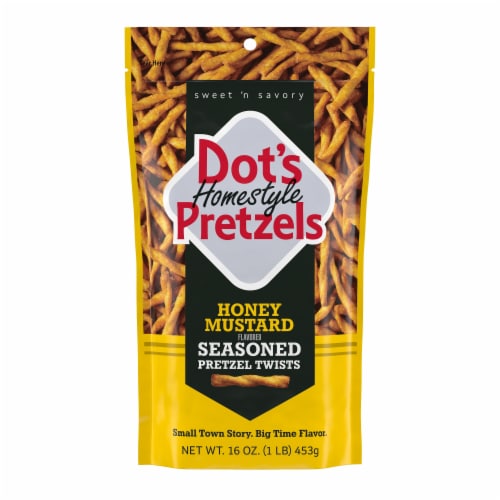 Dot's Homestyle Pretzels® Honey Mustard Pretzel Twists Perspective: front