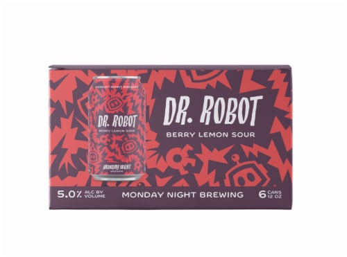 Monday Night Brewing Dr Robot Berry Lemon Sour Craft Beer Perspective: front