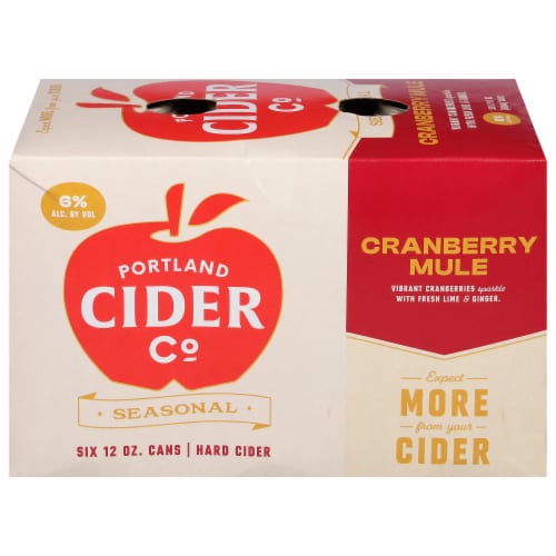 Portland Cider Cranberry Mule Hard Cider, 6 cans / 12 fl oz Pick ‘n Save