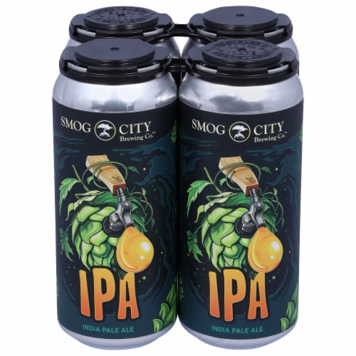Smog City Brewing West Coast IPA Beer Perspective: front