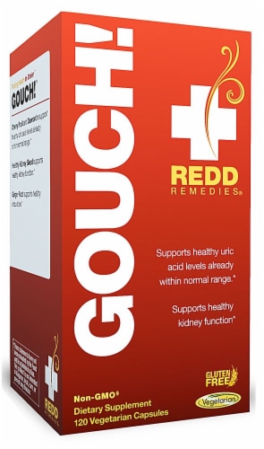 Redd Remedies Gouch! Vegetarian Capsules Perspective: front