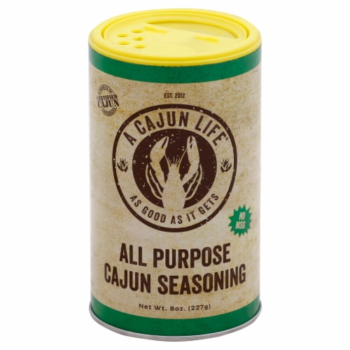 A Cajun Life® All Purpose Cajun Seasoning Perspective: front