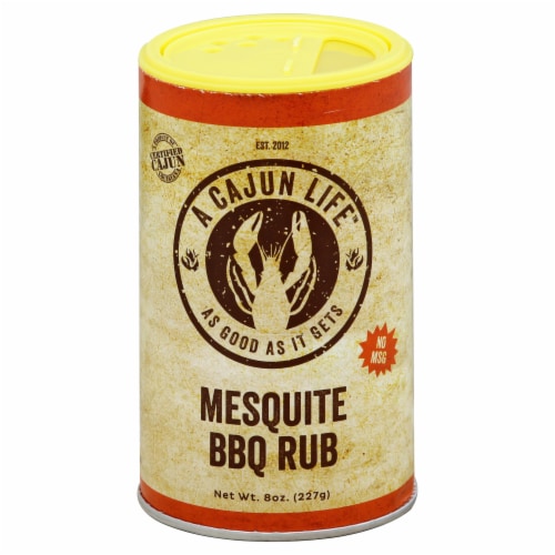 A Cajun Life™ Mesquite BBQ Rub Perspective: front