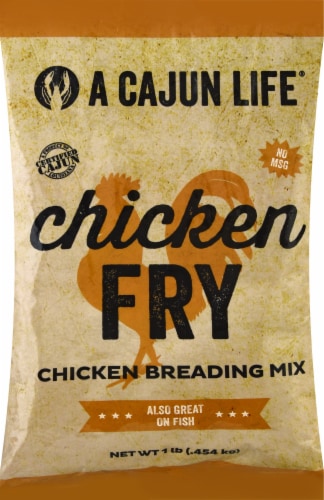A Cajun Life Chicken Fry Chicken Breading Mix Perspective: front