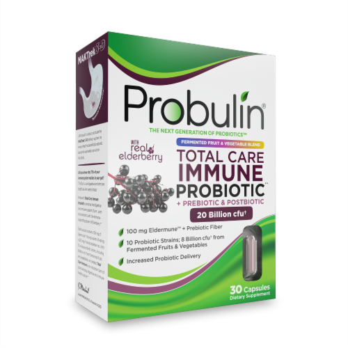 Probulin® Total Care Immune Probiotic Capsules Perspective: front