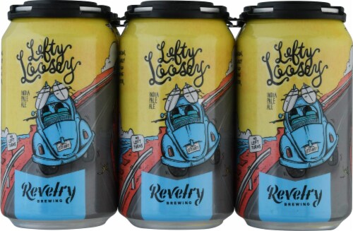 Revelry Brewing Co Lefty Loosey IPA Perspective: front