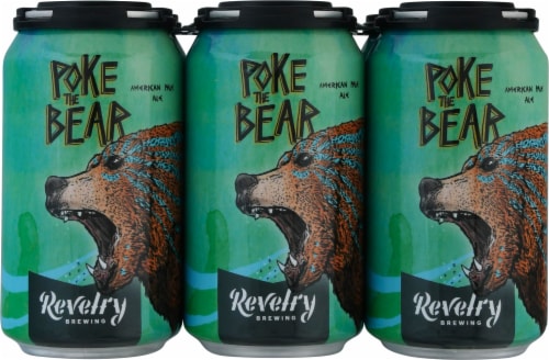 Revelry Brewing Co Poke The Bear American Pale Ale Perspective: front