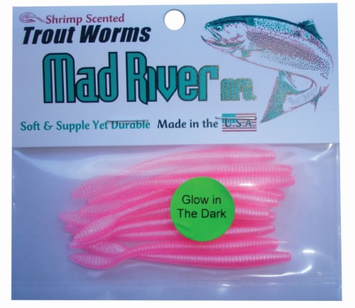 Mad River Trout Worm Glow Pink Perspective: front