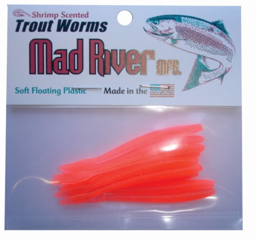 Mad River Shrimp-Scented 2.5-Inch Trout Worm - Mathalonite Perspective: front
