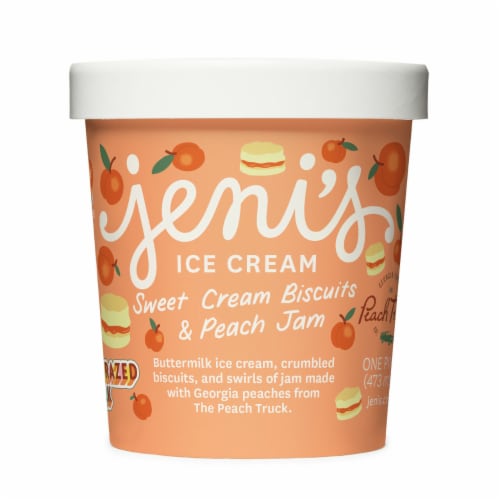 Jeni’s Sweet Cream Biscuits & Peach Jam Ice Cream