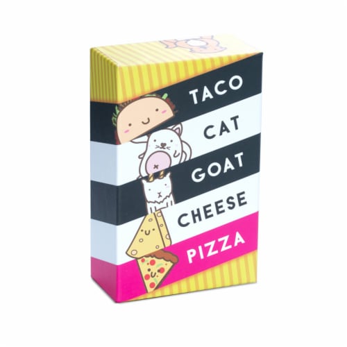 Taco Cat Goat Cheese Pizza Card Game Perspective: front