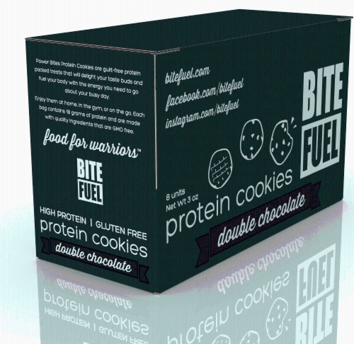 Double Chocolate Protein Cookies Perspective: front