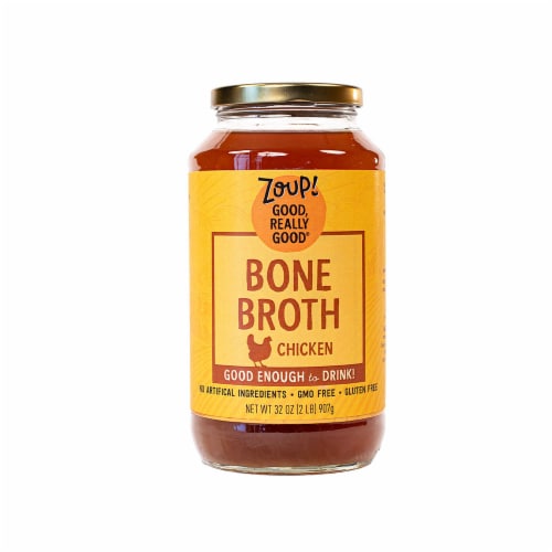 Zoup Good Really Good® Chicken Bone Broth Perspective: front