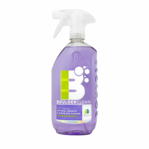 Boulderclean Lavender Vanilla Scented Granite & Stainless Steel Cleaner Perspective: front