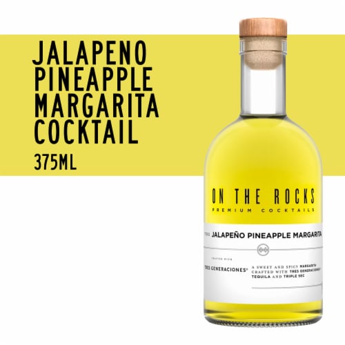 On the Rocks Tres Generaciones Jalapeño Pineapple Margarita Perspective: front