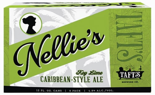 Taft's Nellie's Key Lime Caribbean-Style Ale Perspective: front